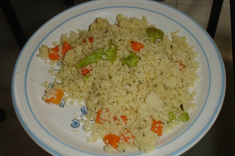 Mauritanian Couscous with Meat, via Wikimedia Commons