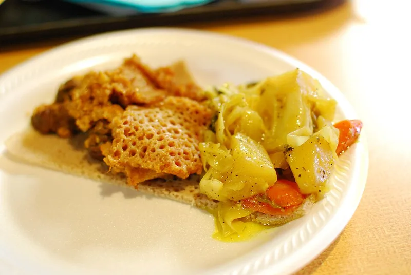Zilzil Tibs (Beef Strip Tibs), via Wikimedia Commons