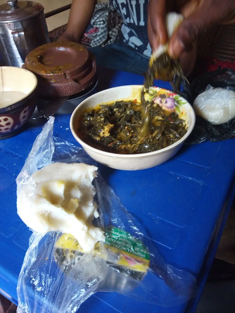 Ofe Onugbu (Bitterleaf Soup), via Wikimedia Commons
