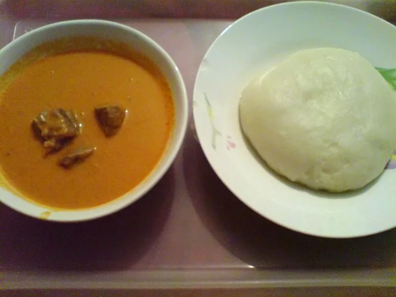 Akpu (Fufu), via Wikimedia Commons