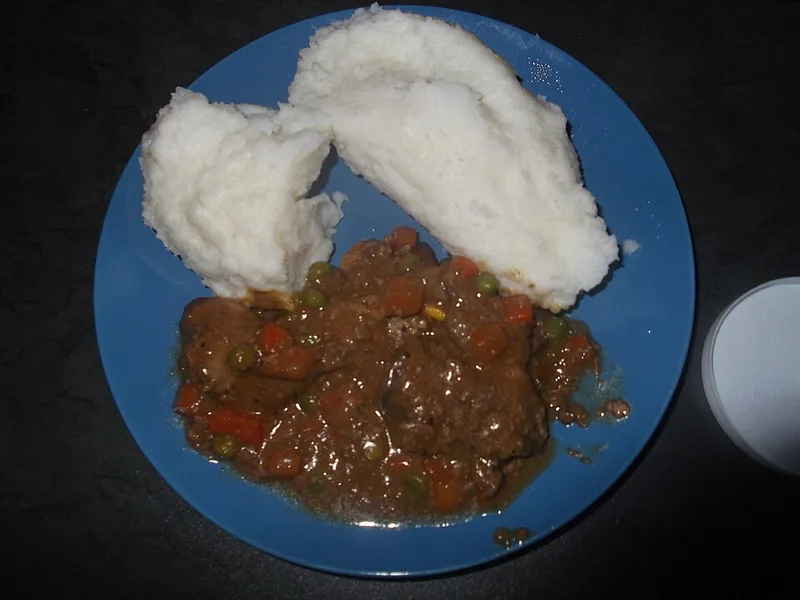 Oshifima (Mahangu Pap), via Wikimedia Commons