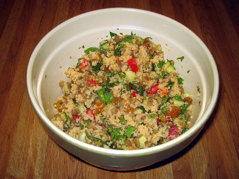 Azifa (Green Lentil and Mustard Salad), via Wikimedia Commons