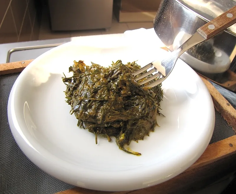 Muriwo Unedovi (Greens in Peanut Butter), via Wikimedia Commons