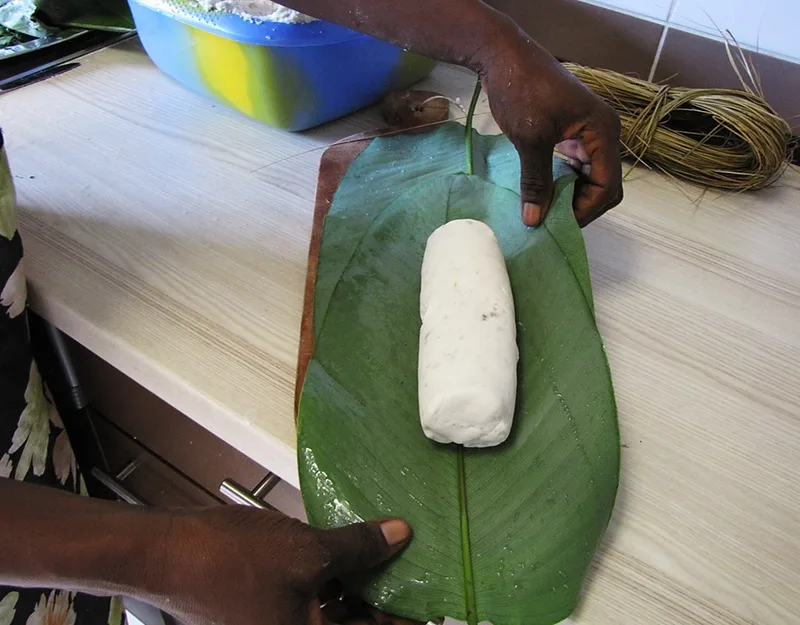 Muboora (Pumpkin Leaf Relish), via Wikimedia Commons